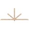 Ekena Millwork Kennewick Smooth Timber Gable Bracket, Douglas Fir, 96"W x 40"H x 3 1/2"D x 3 1/2"F, 10/12 Pitch GBW096X40X0404KEN00SDF - alternate 1